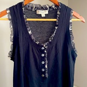 Burberry London sleeveless black  top